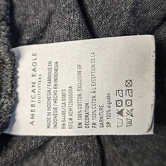 American Eagle large charcoal black standard fit short sleeve shirt 5 pack - Picture 6 of 7